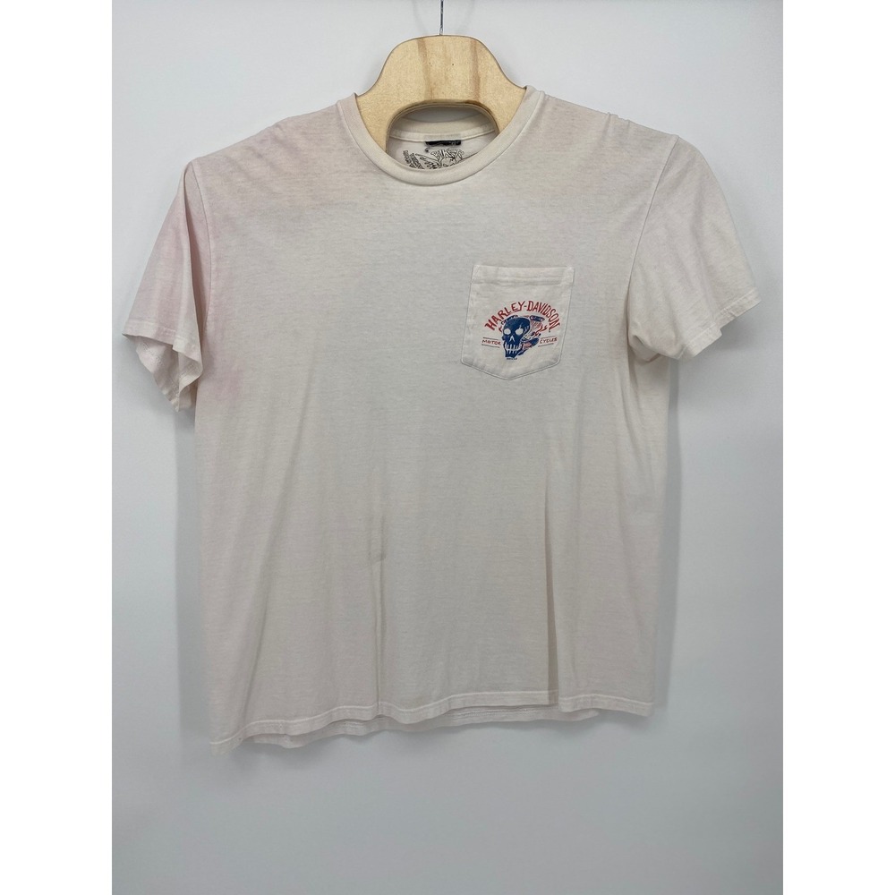 Harley-Davidson T-Shirt Mens XL White Fair Buckeye Dayton Ohio Graphic Tee